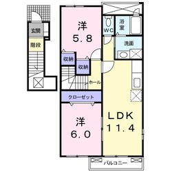 松ケ崎駅 徒歩32分 2階の物件間取画像